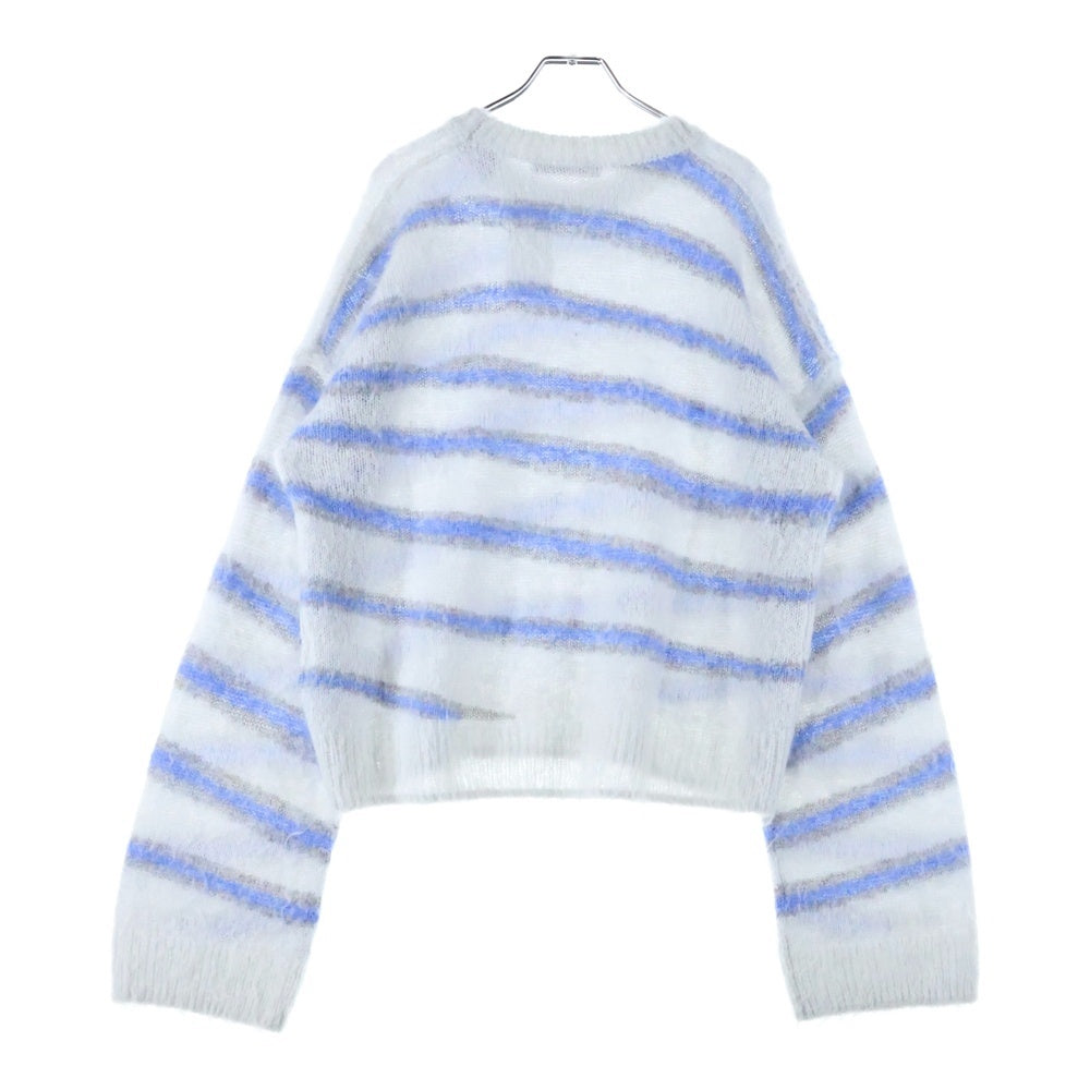 Acne Studios(アクネ ストゥディオズ) MOHAIR BLEND JUMPER FN-MN-KNIT000449 モヘアウール ボーダーニット セーター グレー レディース