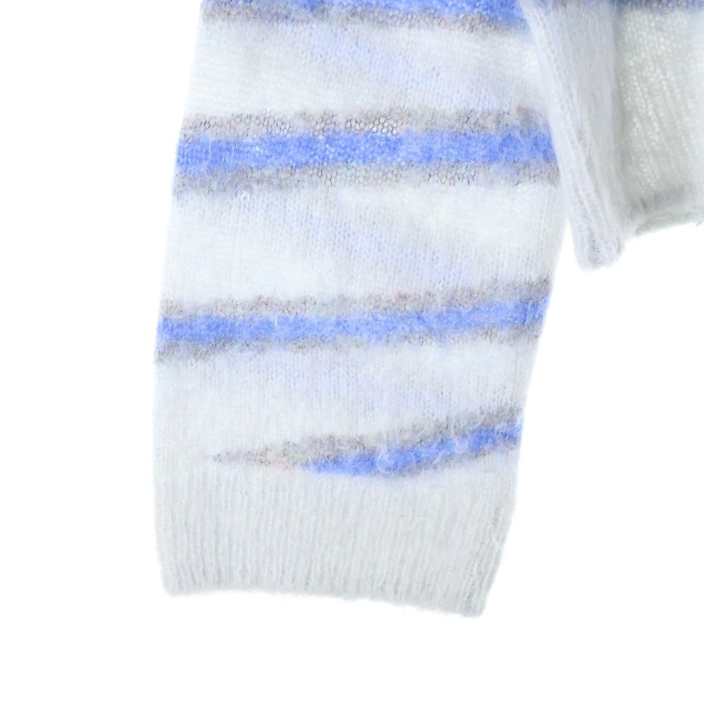 Acne Studios(アクネ ストゥディオズ) MOHAIR BLEND JUMPER FN-MN-KNIT000449 モヘアウール ボーダーニット セーター グレー レディース