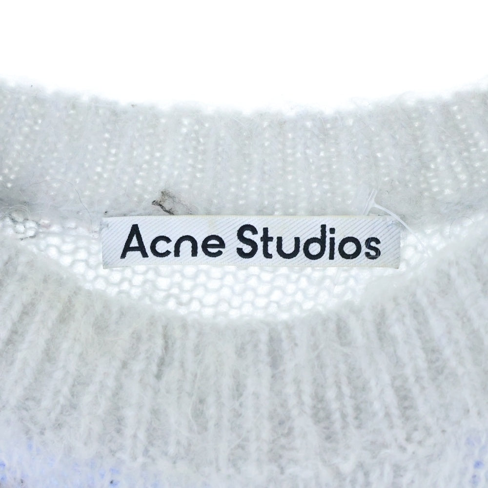 Acne Studios(アクネ ストゥディオズ) MOHAIR BLEND JUMPER FN-MN-KNIT000449 モヘアウール ボーダーニット セーター グレー レディース