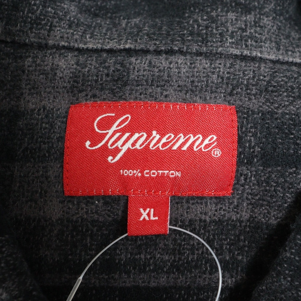 SUPREME(シュプリーム) 21SS Plaid Flannel Shirt プレイドフランネル 長袖シャツ グレー
