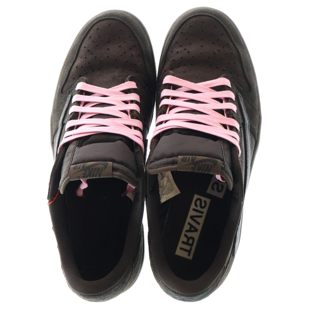 NIKE(ナイキ) ×TRAVIS SCOTT AIR JORDAN 1 LOW OG SP VELVET BROWN DM7866-202 トラヴィススコット エアジョーダン1 ローカットスニーカー US9.5/27.5cm