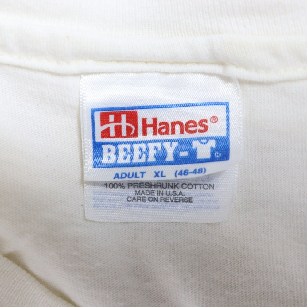 VINTAGE(ヴィンテージ) 90s VINTAGE NINE INCH NAILS DAVID BOWIE TOUR 1995 Hanes ナインインチネイルズ デヴィッドボウイ ツアー プリント クルーネック半袖Tシャツ ホワイト