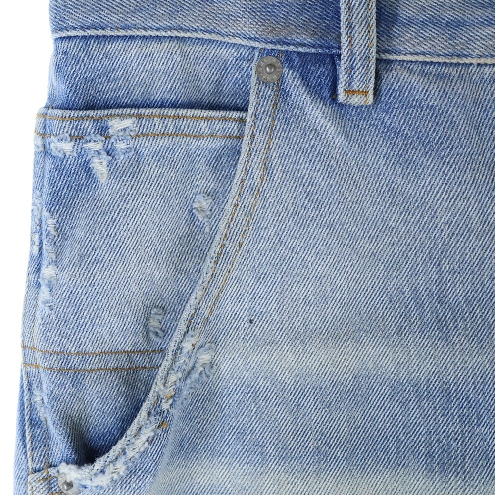 MM6 Maison Margiela(エムエムシックスメゾンマルジェラ) PANTS 5 POCKETS ダメージ加工 デニムパンツ インディゴ SH2LA0017