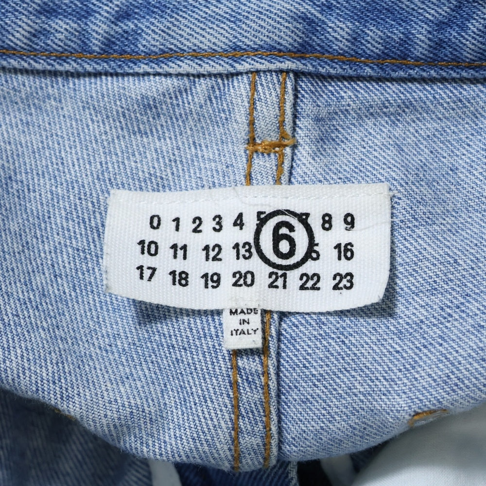 MM6 Maison Margiela(エムエムシックスメゾンマルジェラ) PANTS 5 POCKETS ダメージ加工 デニムパンツ インディゴ SH2LA0017
