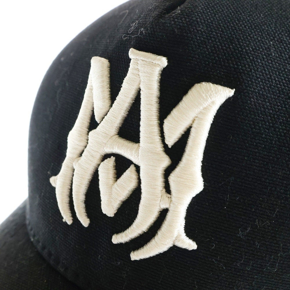 AMIRI(アミリ) MA LOGO TRUCKER ロゴ刺繍 トラッカー メッシュキャップ ブラック XMAH009