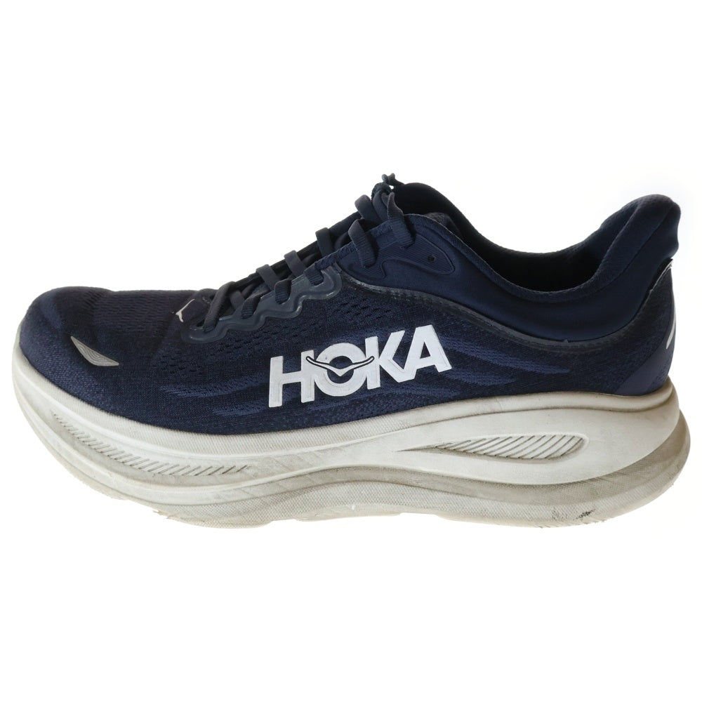 HOKA ONE ONE(ホカオネオネ) BONDI 9 WIDE ボンド9ワイド メッシュ ローカットスニーカー ネイビー US10.5/28.5cm 1162013