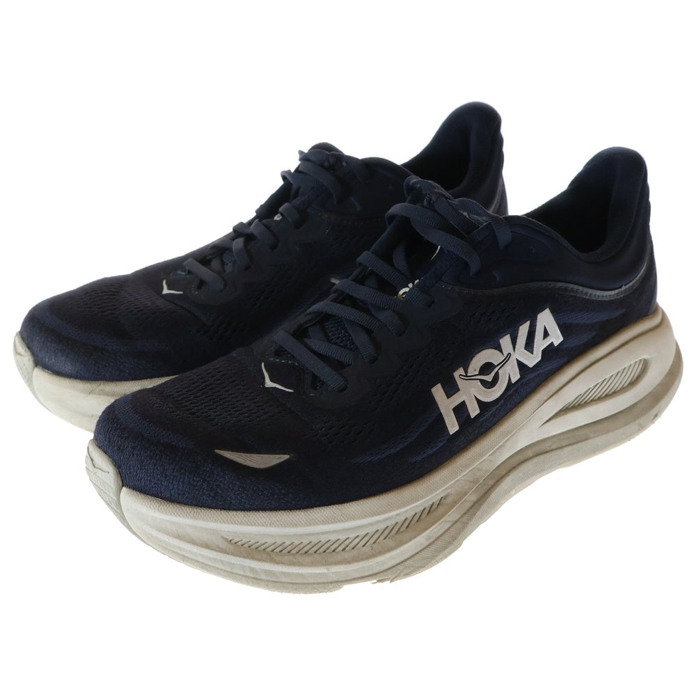 HOKA ONE ONE(ホカオネオネ) BONDI 9 WIDE ボンド9ワイド メッシュ ローカットスニーカー ネイビー US10.5/28.5cm 1162013