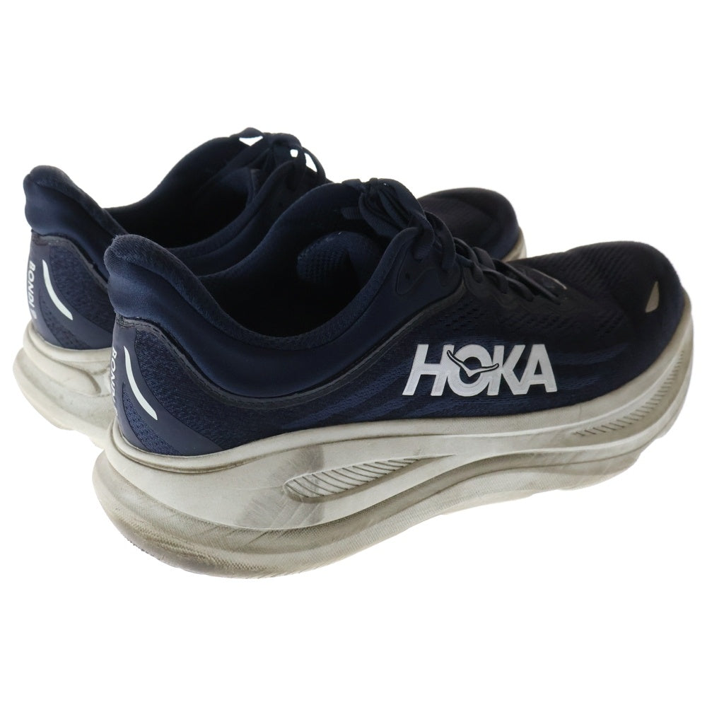 HOKA ONE ONE(ホカオネオネ) BONDI 9 WIDE ボンド9ワイド メッシュ ローカットスニーカー ネイビー US10.5/28.5cm 1162013