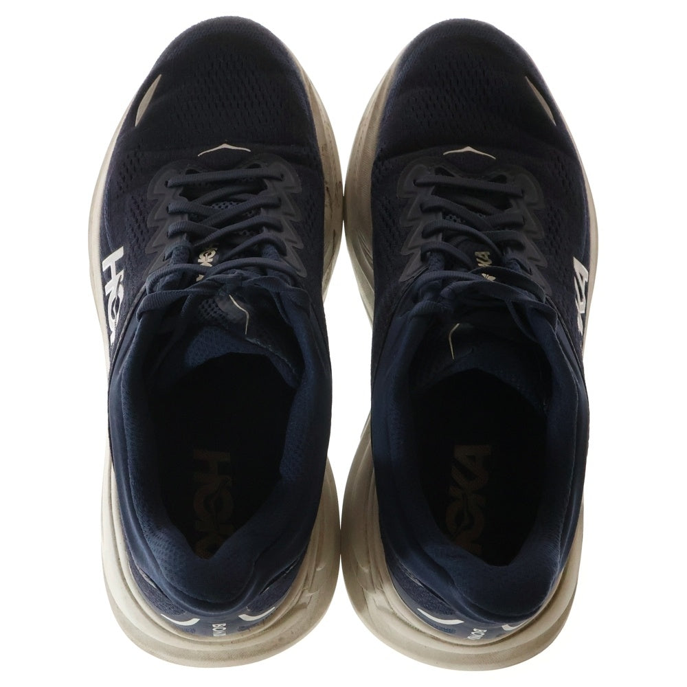 HOKA ONE ONE(ホカオネオネ) BONDI 9 WIDE ボンド9ワイド メッシュ ローカットスニーカー ネイビー US10.5/28.5cm 1162013