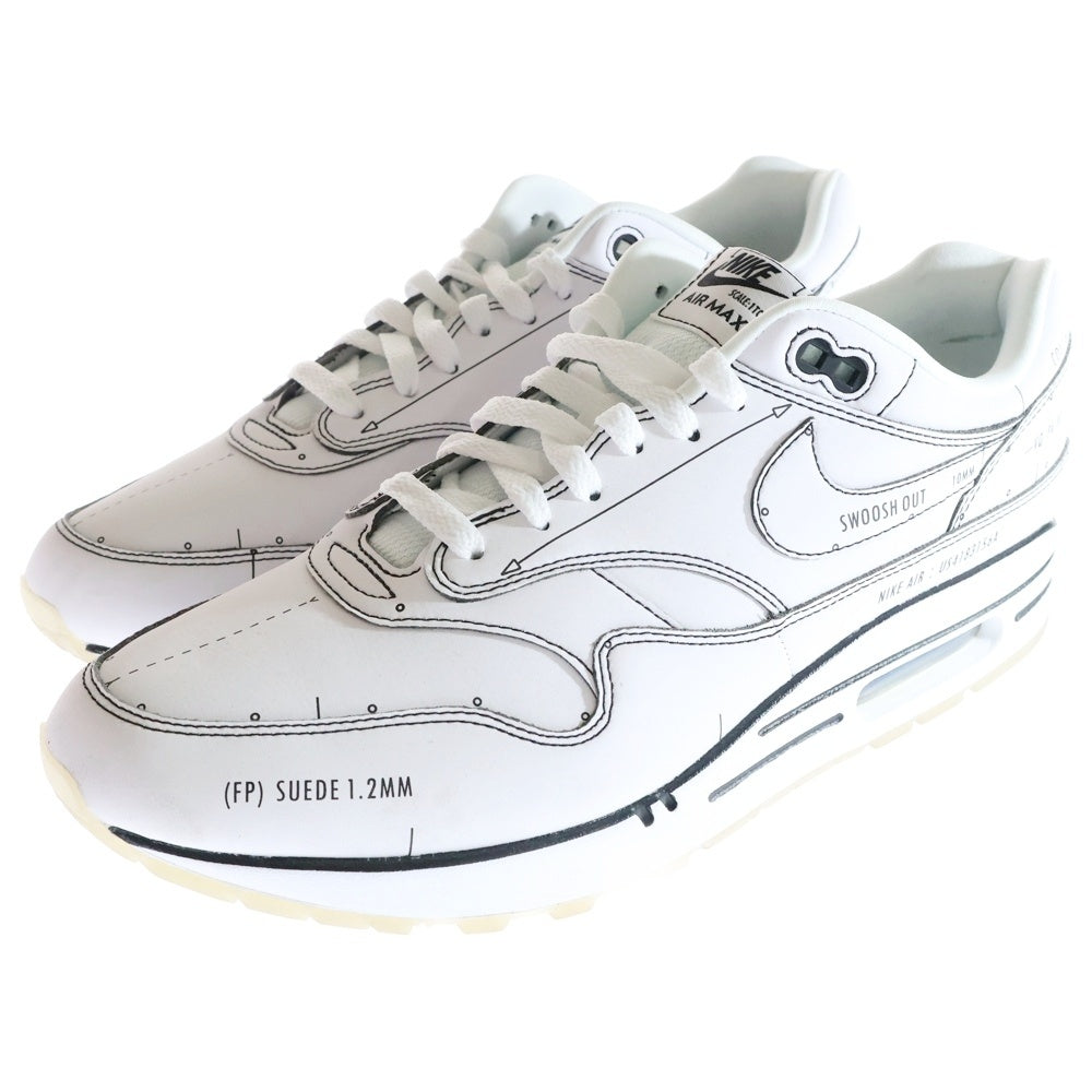 NIKE(ナイキ) AIR MAX 1 SKETCH TO SHELF CJ4286-100 ナイキ エアマックス1 スケッチ トゥ シェルフ ローカットスニーカー ホワイト US11/29.0cm