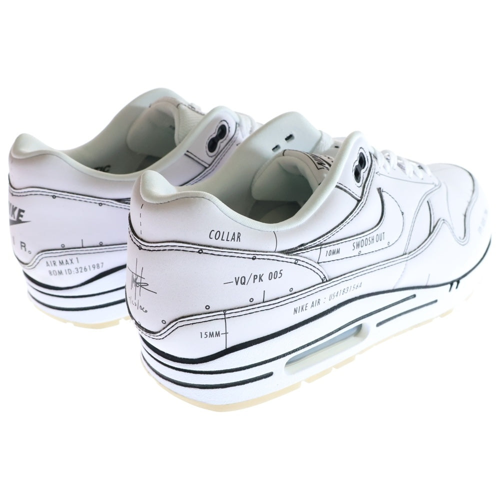 NIKE(ナイキ) AIR MAX 1 SKETCH TO SHELF CJ4286-100 ナイキ エアマックス1 スケッチ トゥ シェルフ ローカットスニーカー ホワイト US11/29.0cm