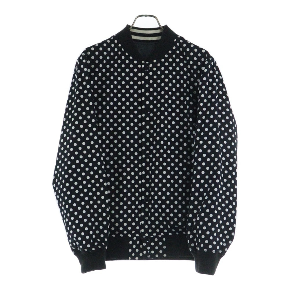 SUPREME(シュプリーム) 14SS × COMME des GARCONS SHIRT Reversible Varsity Baseball Jacket ×コムデギャルソンシャツ リバーシブル バーシティ ジャケット ブラック/ホワイト