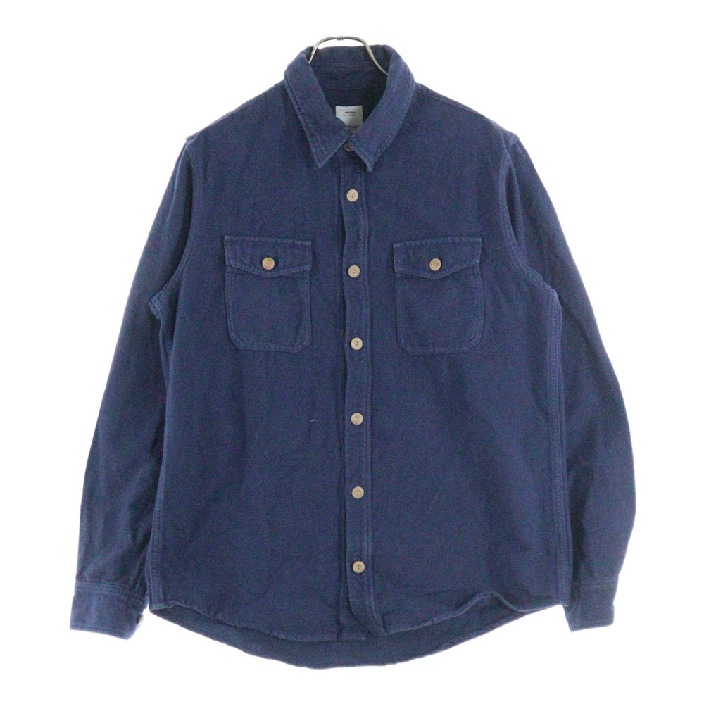 VISVIM(ヴィスヴィム) 18SS BLACK ELK FLANNEL 0118105011011 ブラックエルフランネル 長袖シャツ ネイビー