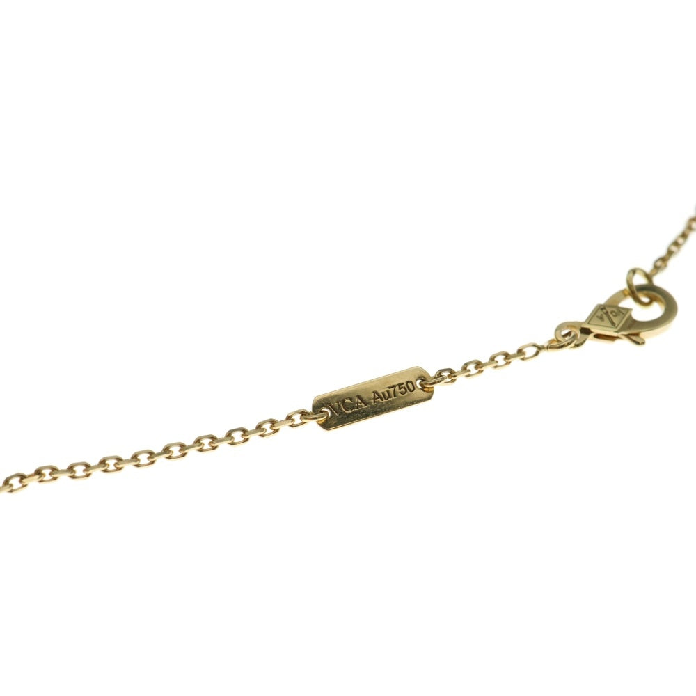 Van Cleef & Arpels(ヴァンクリーフアンドアーペル) ヴィンテージアルハンブラ オニキス ネックレス Au750YG 5.4G