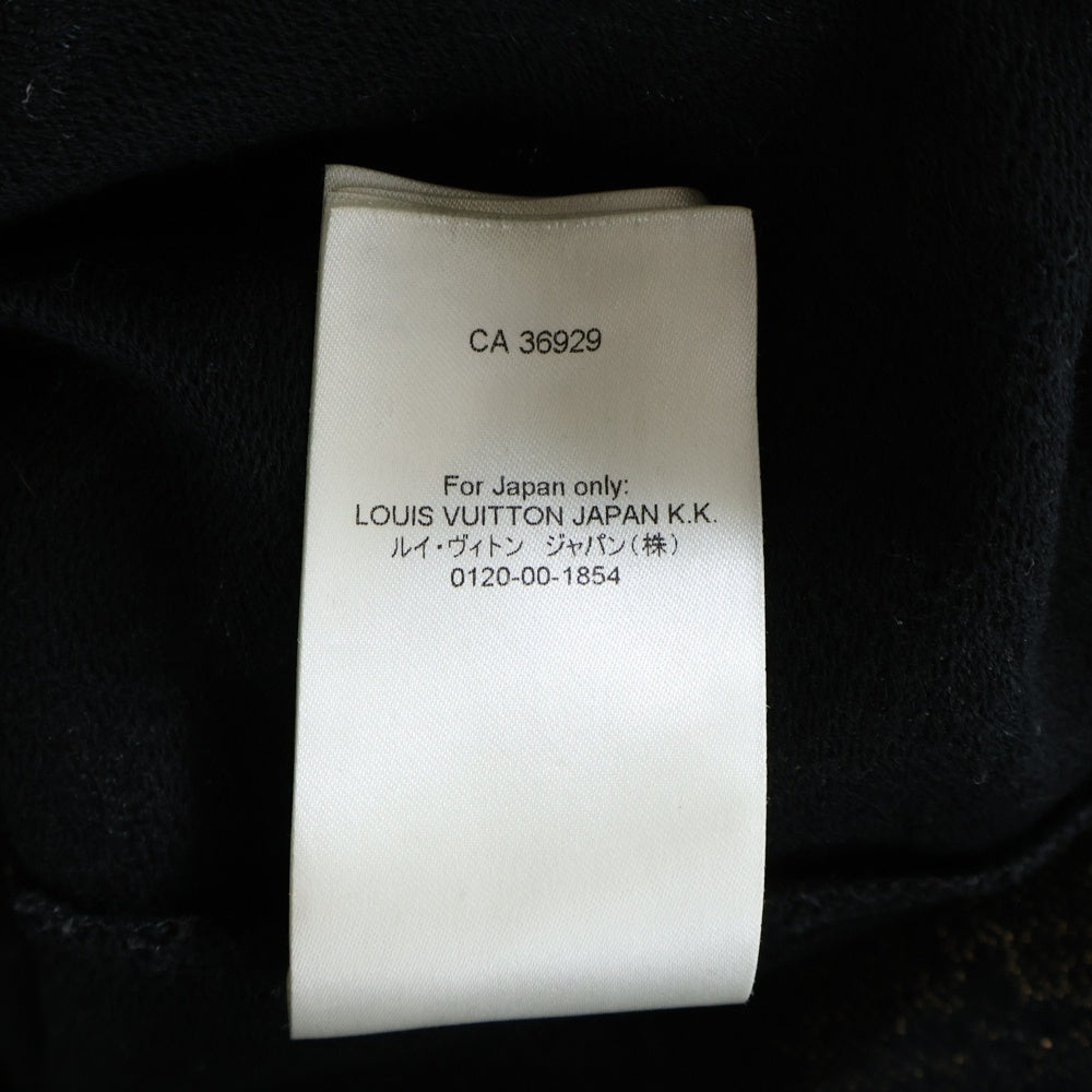 LOUIS VUITTON(ルイヴィトン) 23SS モノグラムスポーティVネックTシャツ ロゴプリントVネック半袖Tシャツ RM231 VV4 HOY67W ブラック/オレンジ