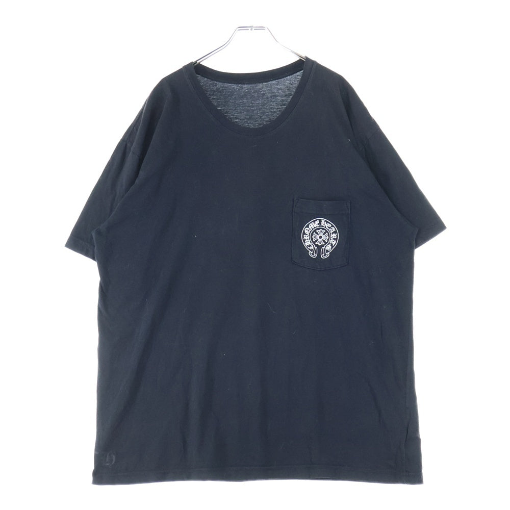 CHROME HEARTS(クロムハーツ) Los Angeles Limited Horseshoe S/S Tee ロサンゼルス限定 ホースシュープリント 半袖Tシャツ カットソー ブラック