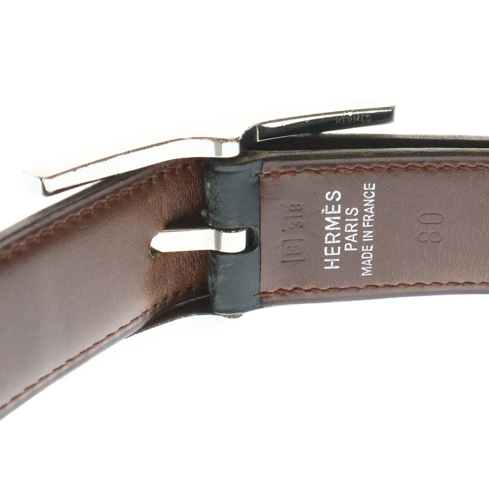 HERMES(エルメス) Behapi Double Tour レザーベルト ブラック レディース
