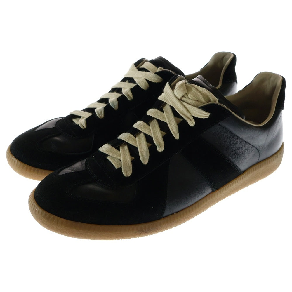 Maison Margiela 22(メゾンマルジェラ) REPLICA ジャーマントレーナー スエード ローカットスニーカー S57WS0236 ブラック