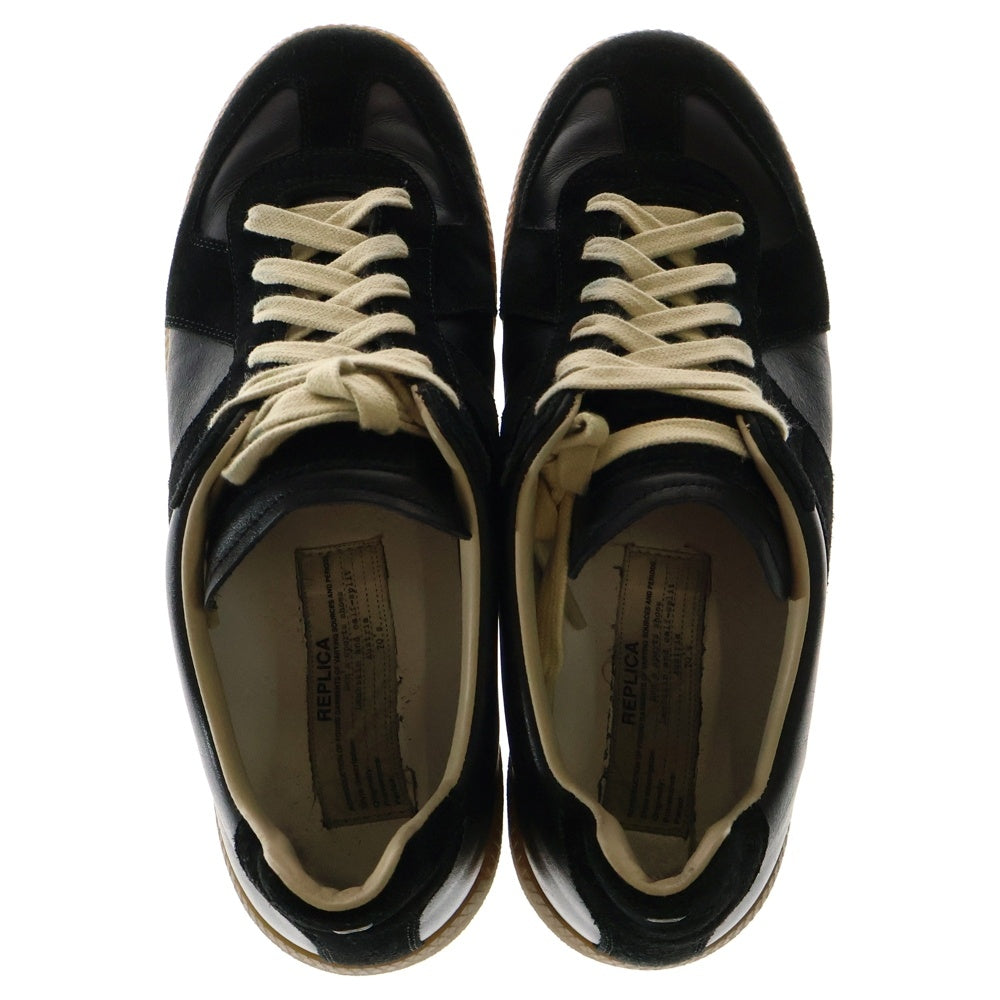 Maison Margiela 22(メゾンマルジェラ) REPLICA ジャーマントレーナー スエード ローカットスニーカー S57WS0236 ブラック