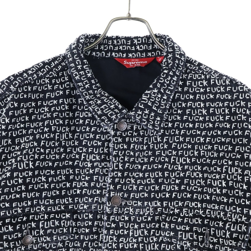 SUPREME(シュプリーム) 25SS Fuck Stitch Denim Trucker Jacket ファックステッチ デニムトラッカージャケット ブラック
