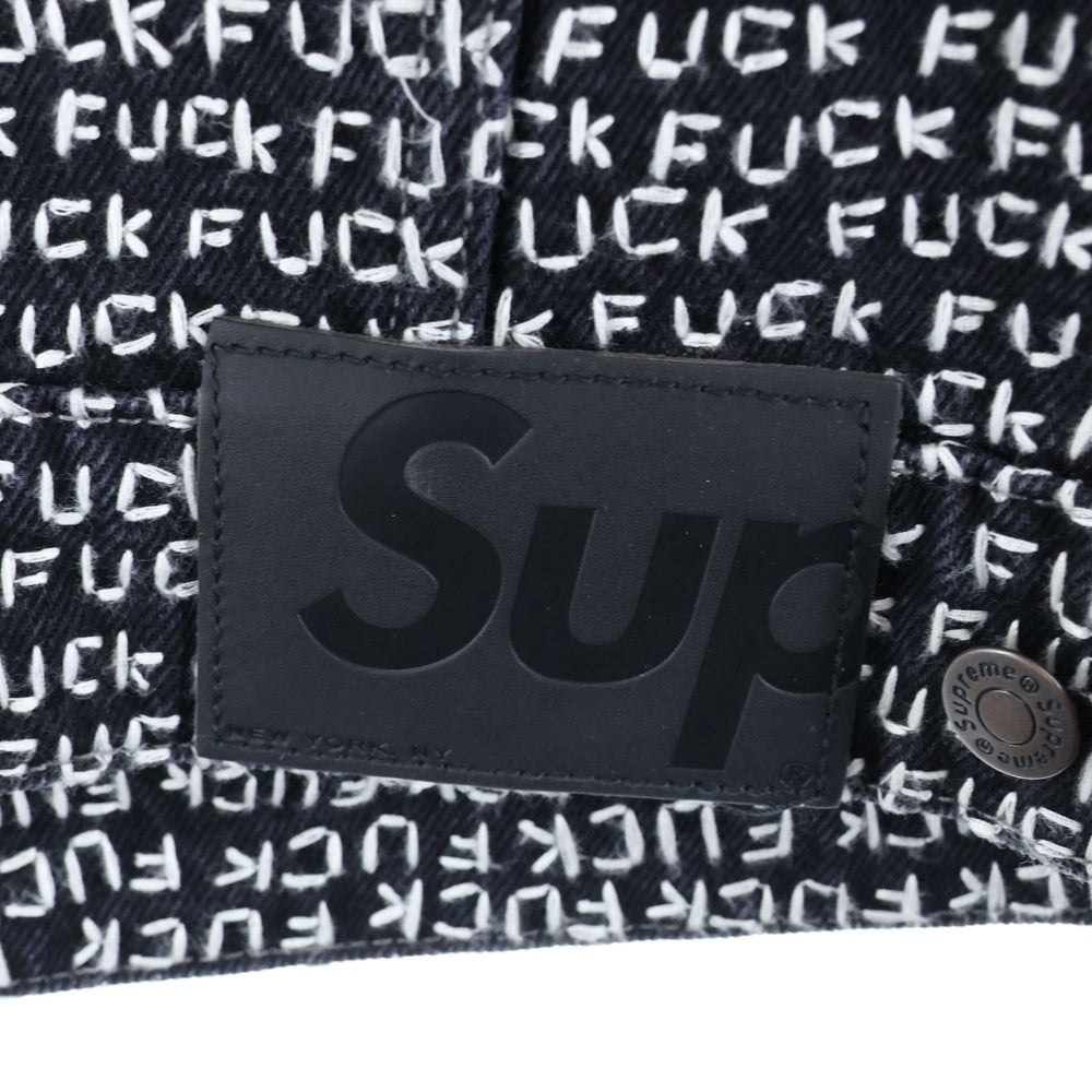 SUPREME(シュプリーム) 25SS Fuck Stitch Denim Trucker Jacket ファックステッチ デニムトラッカージャケット ブラック