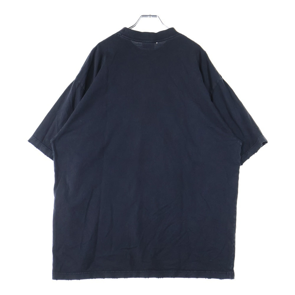 BALENCIAGA(バレンシアガ) 23SS DIY College T-Shirt カレッジロゴプリント 半袖 Tシャツ 739784 TOVK1 ブラック
