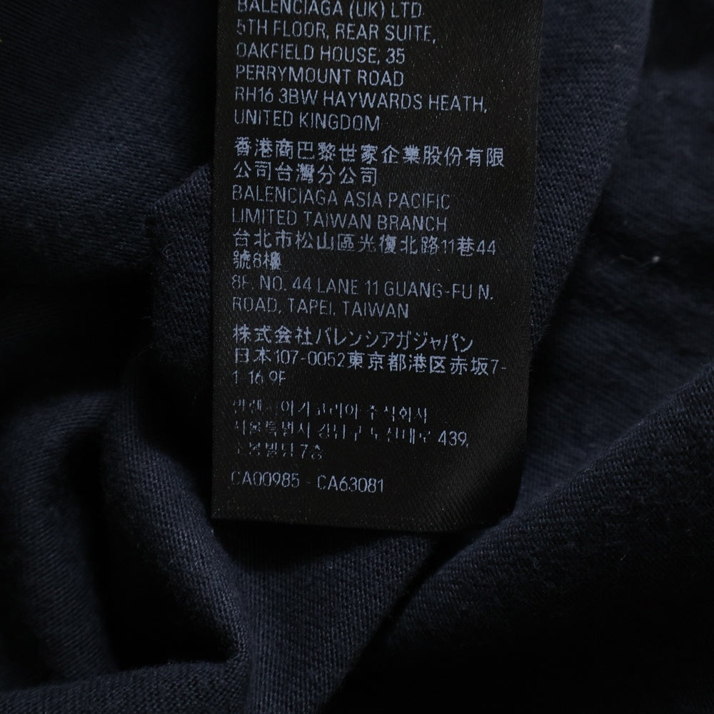 BALENCIAGA(バレンシアガ) 23SS DIY College T-Shirt カレッジロゴプリント 半袖 Tシャツ 739784 TOVK1 ブラック