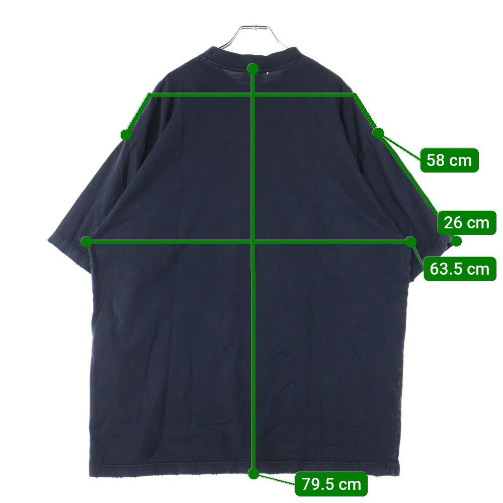 BALENCIAGA(バレンシアガ) 23SS DIY College T-Shirt カレッジロゴプリント 半袖 Tシャツ 739784 TOVK1 ブラック