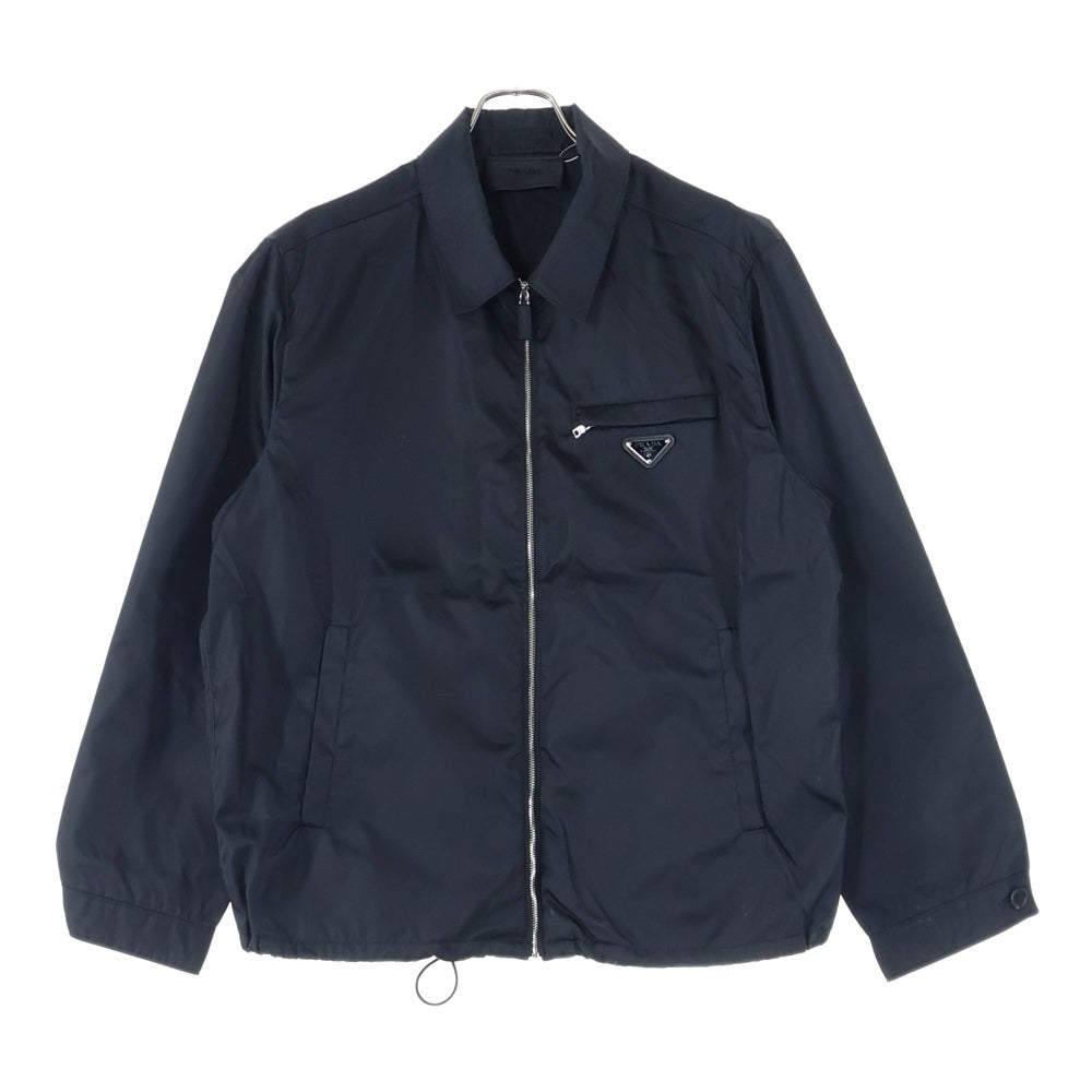 PRADA(プラダ) Re-Nylon リナイロン トライアングルロゴ ナイロンジップアップジャケット ブルゾン ブラック SGB684 S211 1W08