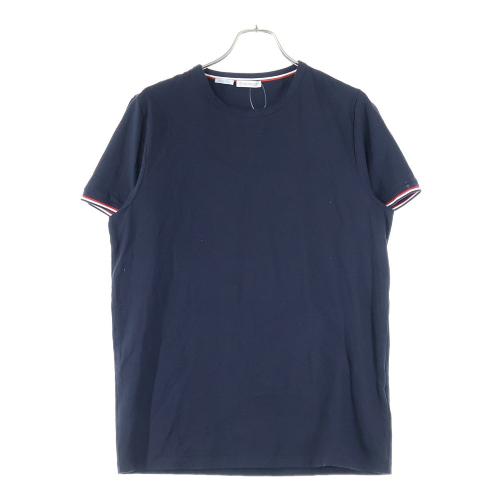 MONCLER(モンクレール) ロゴワッペン クルーネック半袖Tシャツ カットソー ブラック I10918C71600