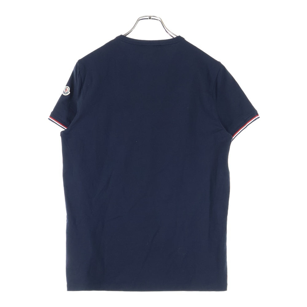 MONCLER(モンクレール) ロゴワッペン クルーネック半袖Tシャツ カットソー ブラック I10918C71600