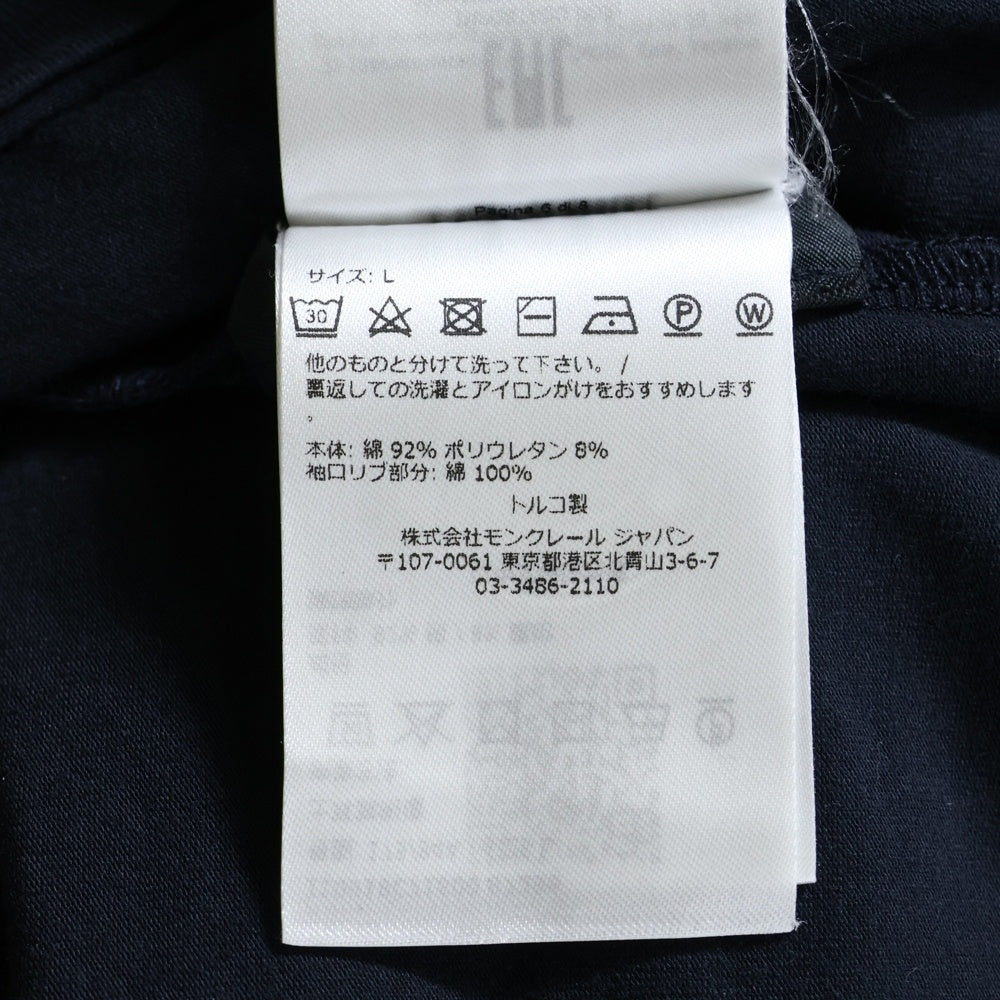 MONCLER(モンクレール) ロゴワッペン クルーネック半袖Tシャツ カットソー ブラック I10918C71600