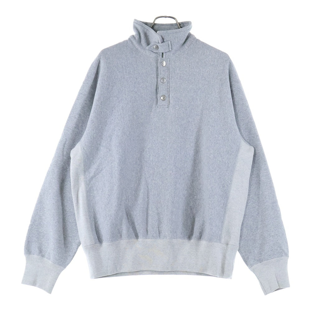 SCHOTT(ショット) PERFECTO SNAP PULLOVER SWEAT パーフェクト スナップ プルオーバー スウェット グレー 782-4932002