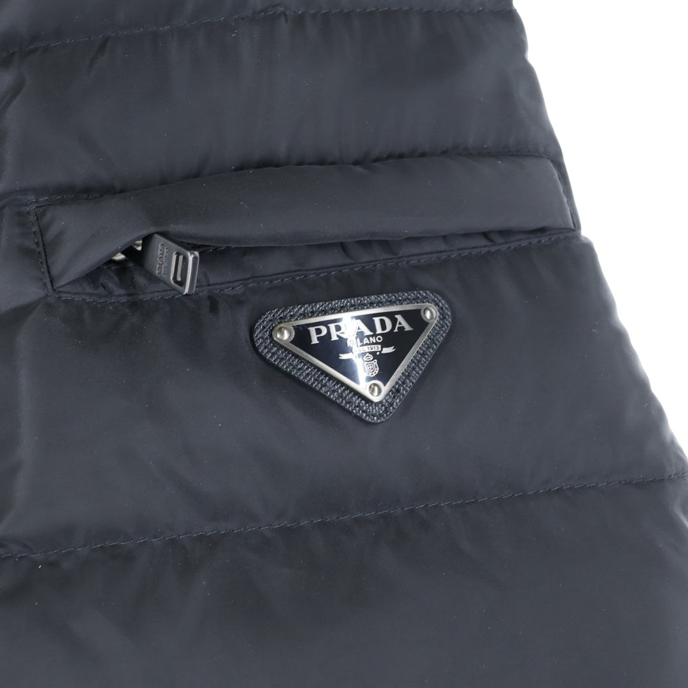 PRADA(プラダ) Nylon Down Jacket リナイロン トライアングルロゴ ダウンジャケット ブラック SGY091 R132 1060