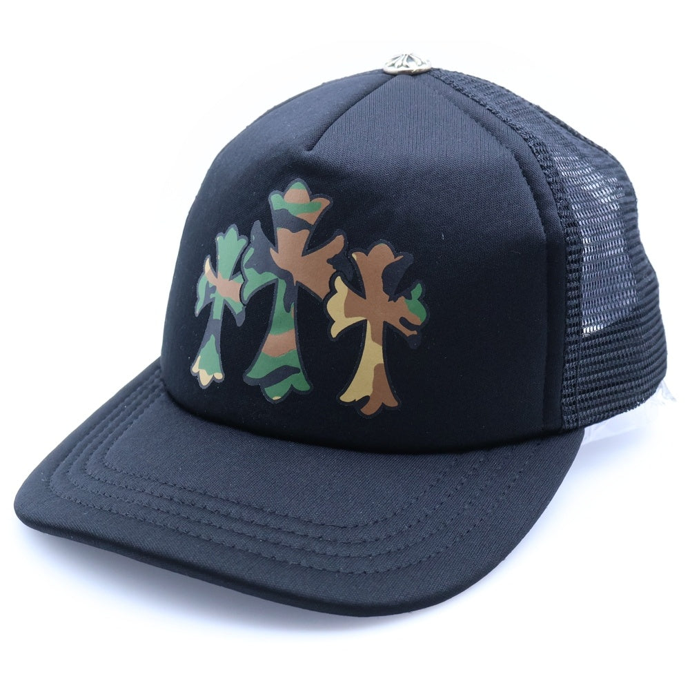 CHROME HEARTS(クロムハーツ) TRUCKER CAP セメタリークロス 迷彩 トラッカーキャップ 帽子 ブラック