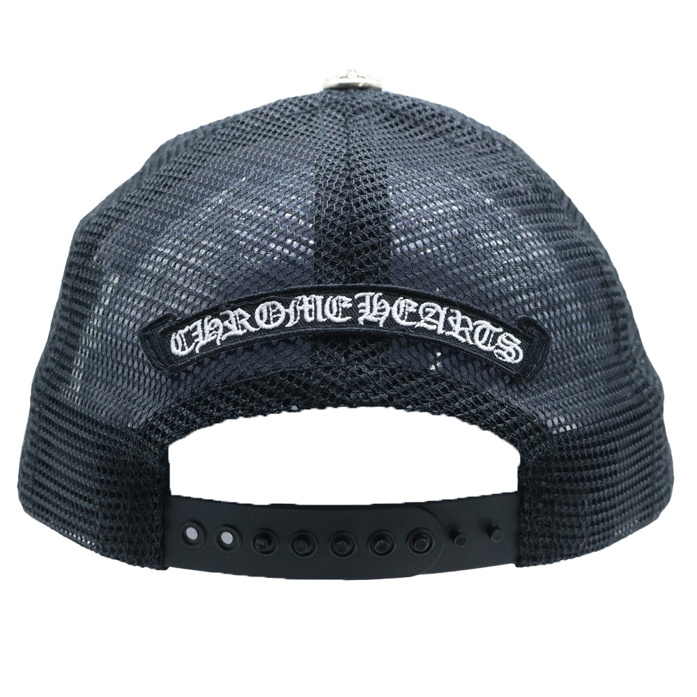 CHROME HEARTS(クロムハーツ) TRUCKER CAP セメタリークロス 迷彩 トラッカーキャップ 帽子 ブラック