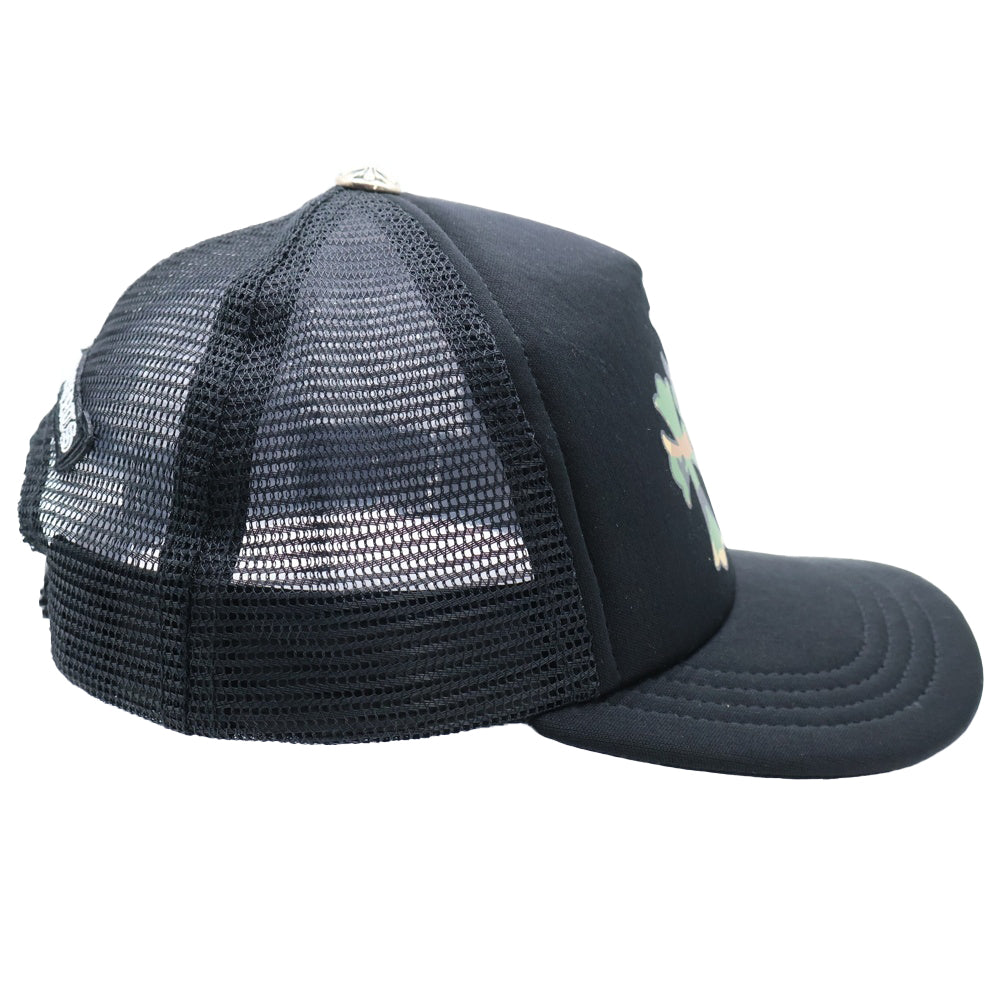 CHROME HEARTS(クロムハーツ) TRUCKER CAP セメタリークロス 迷彩 トラッカーキャップ 帽子 ブラック