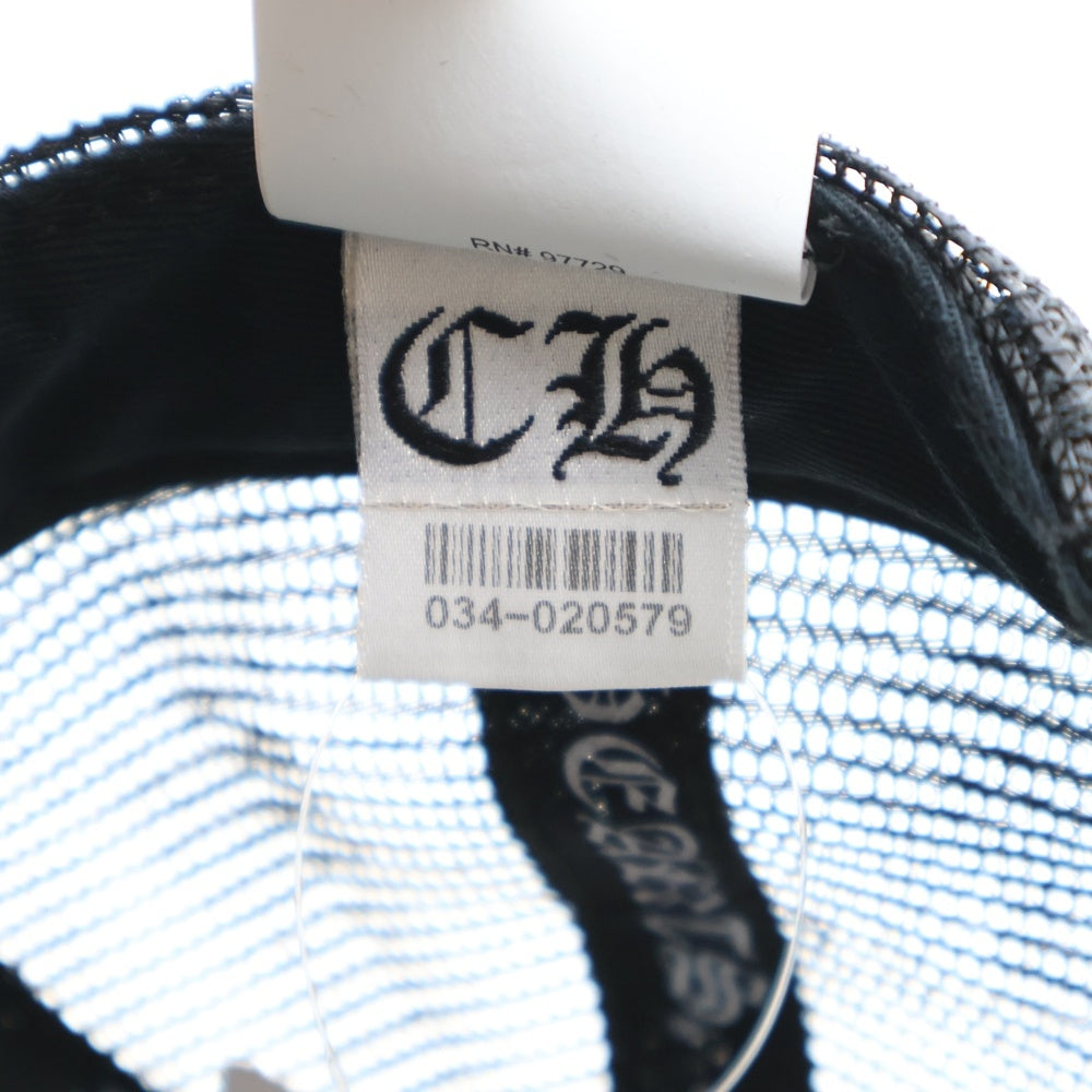 CHROME HEARTS(クロムハーツ) TRUCKER CAP セメタリークロス 迷彩 トラッカーキャップ 帽子 ブラック