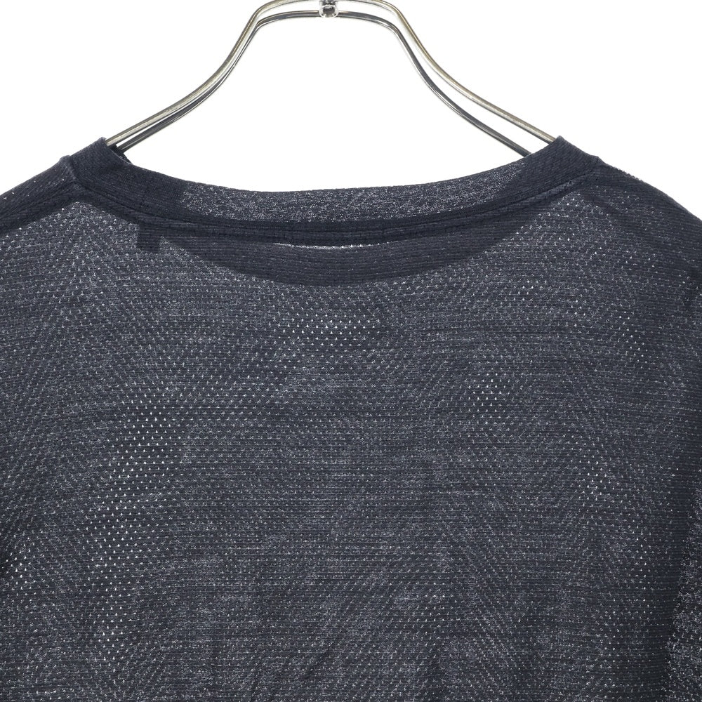 COMOLI(コモリ) ウールメッシュ半袖Tシャツ B01-05032 ブラック