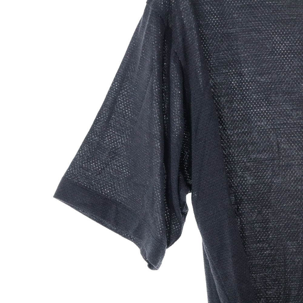 COMOLI(コモリ) ウールメッシュ半袖Tシャツ B01-05032 ブラック