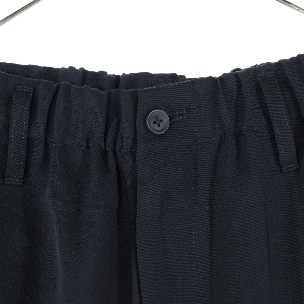 Yohji Yamamoto POUR HOMME(ヨウジヤマモト プールオム) WOOL GABARDINE DOUBLE STITCH PANTS HM-P06-100 ウールギャバジン ロング パンツ ブラック