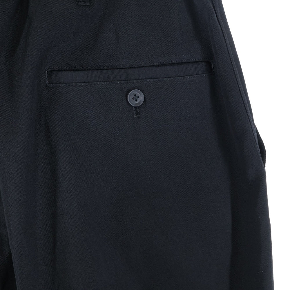 Yohji Yamamoto POUR HOMME(ヨウジヤマモト プールオム) WOOL GABARDINE DOUBLE STITCH PANTS HM-P06-100 ウールギャバジン ロング パンツ ブラック