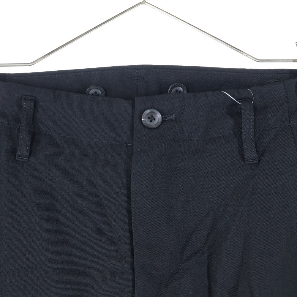 Yohji Yamamoto POUR HOMME(ヨウジヤマモト プールオム) 18AWウールギャバタックロングパンツ HV-P23-100 ブラック