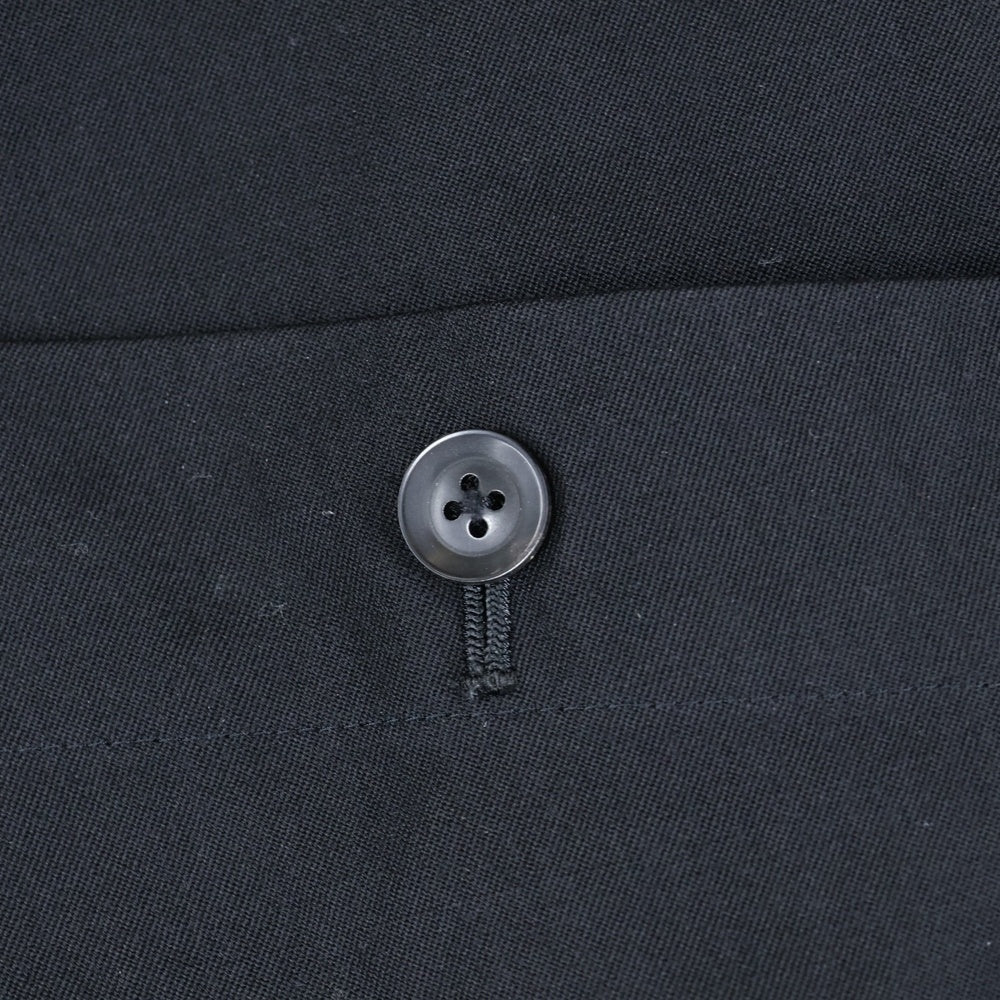 Yohji Yamamoto POUR HOMME(ヨウジヤマモト プールオム) 18AWウールギャバタックロングパンツ HV-P23-100 ブラック