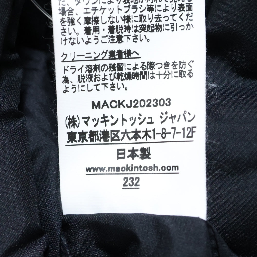 MACKINTOSH(マッキントッシュ) ボタンアップ ナイロンダウンジャケット G232HI1054JKTW ブラック