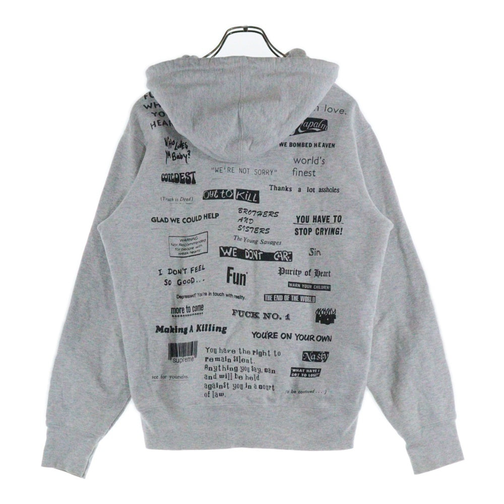 SUPREME(シュプリーム) 23AW Catwoman Hooded Sweatshirt キャットウーマン スウェット プルオーバーパーカー グレー