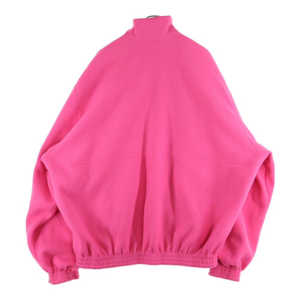 BALENCIAGA(バレンシアガ) Sporty B Reversible Track Jacket ロゴ刺繍 リバーシブルトラックジャケット ナイロンジャケット フリースジャケット ブラック/ピンク681445 TKO48