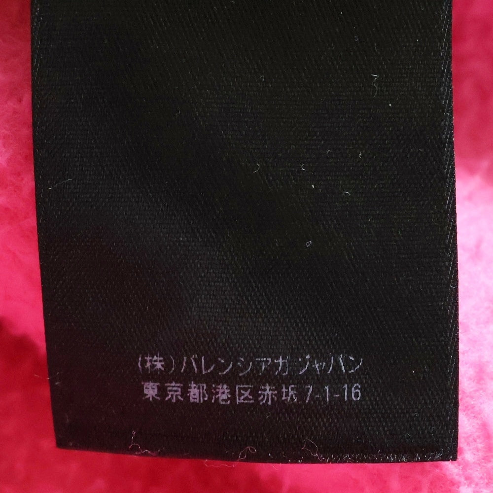 BALENCIAGA(バレンシアガ) Sporty B Reversible Track Jacket ロゴ刺繍 リバーシブルトラックジャケット ナイロンジャケット フリースジャケット ブラック/ピンク681445 TKO48
