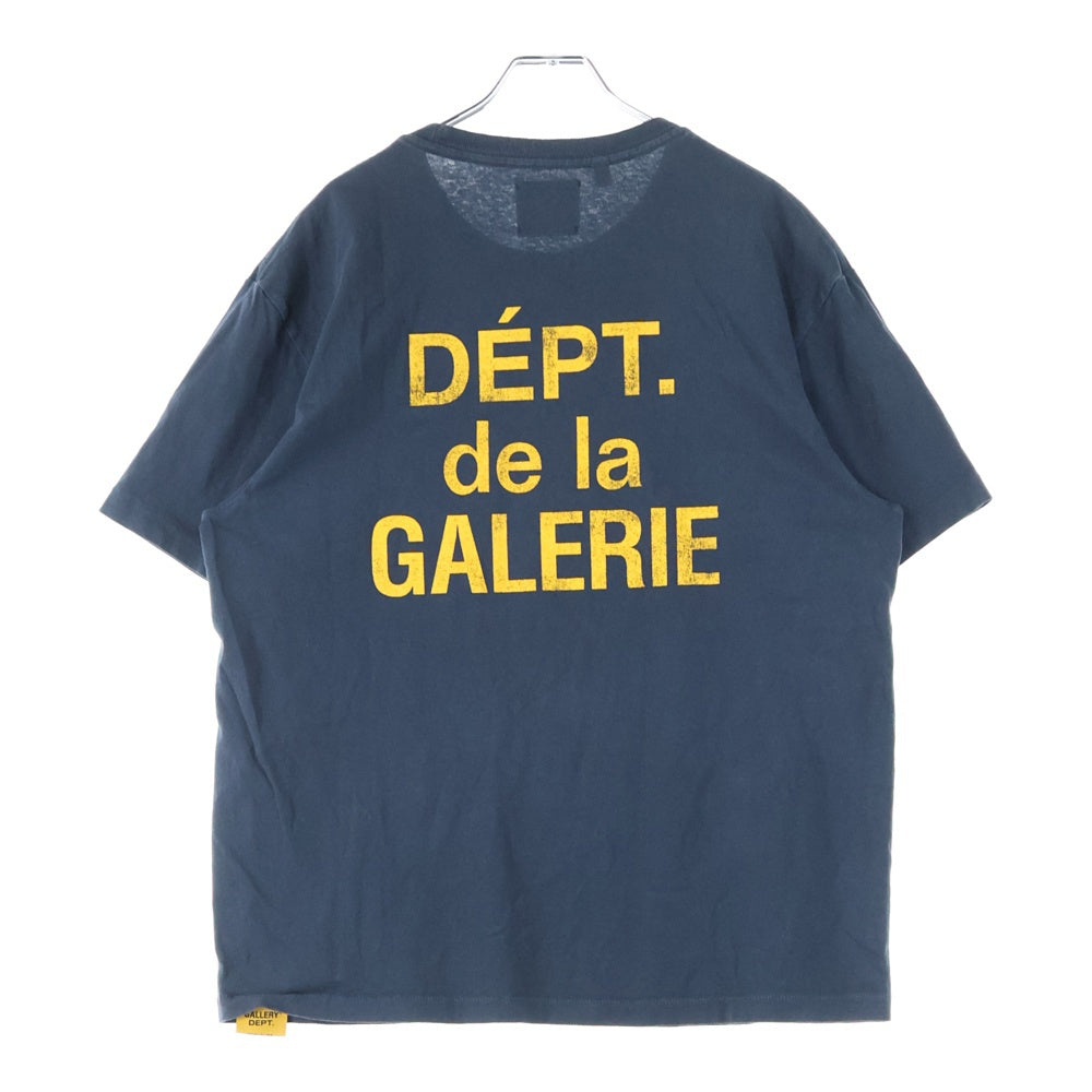 GALLERY DEPT.(ギャラリーデプト) DEPT de la GALERIE Classic Tee 両面ロゴプリント クルーネック半袖Tシャツカットソー ブラック