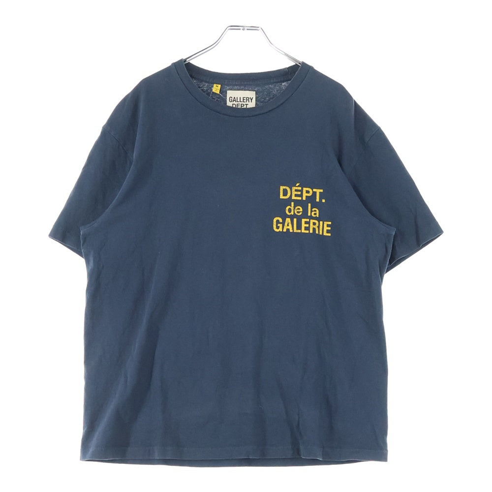 GALLERY DEPT.(ギャラリーデプト) DEPT de la GALERIE Classic Tee 両面ロゴプリント クルーネック半袖Tシャツカットソー ブラック